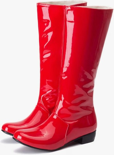 Lack stiefel rot - lack,