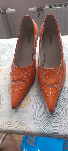 Damenschuhe pumps orange - damenschuhe,