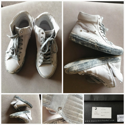 Knöchelhohe lederschuhe mit - knöchelhohe,
