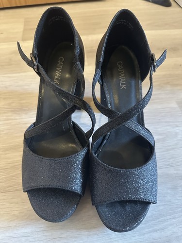 Glitzernde schuhe mit hohen - glitzernde,