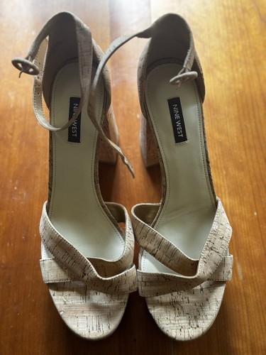 Nine west kork optik plateau - west, kork-optik